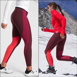 Athleta Asymmetrical Colorblock Tights